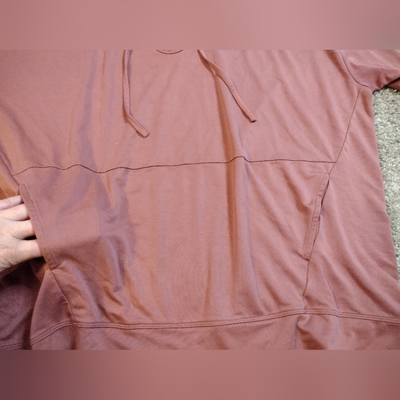 Fabletics Mauve Oversized Hooded Pullover 1X - Picture 8 of 9